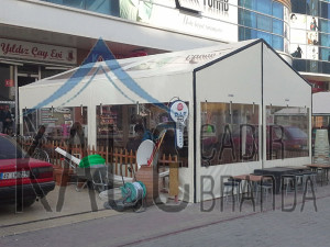 Şeffaf Kış bahçesi cafe